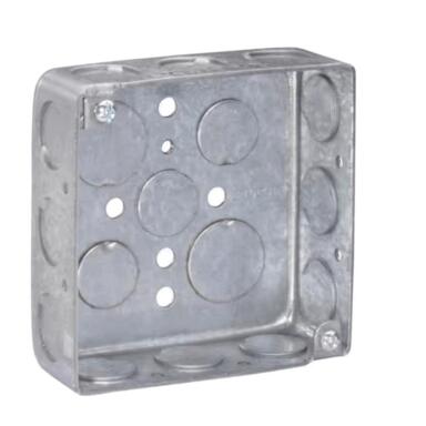 4" Square Galv Steel Box