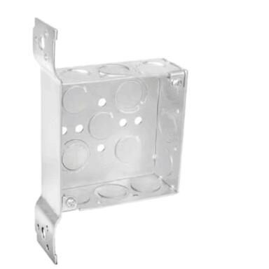4x1-1/2" Steel Square Box /Brkt