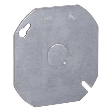 BOX COVER OCTAGN STL SLV