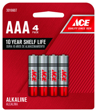 ACE Alkaline Battery AAA 4PK