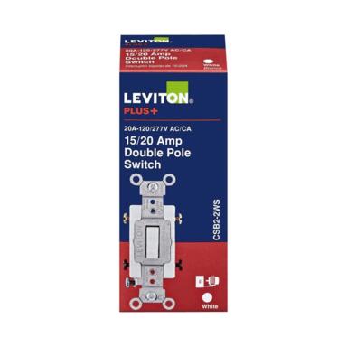 AC QUIET SWITCH SNGL WHT