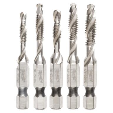 Drl&tap Hex Mtl 5pc 1/4"