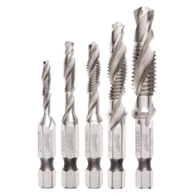 Drll&tap St Mtl 5pc 1/4"