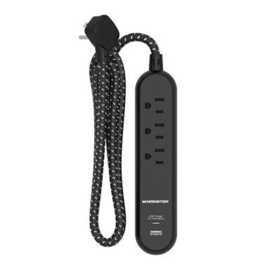 Power Strip 3 outlet W/USB Port