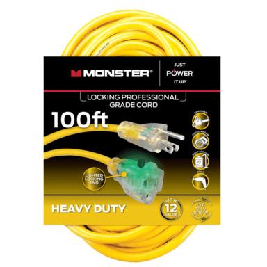 EXT CORD 100' YLW