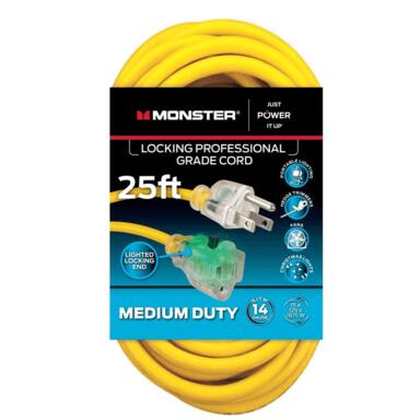 Extns Cord 14/3 Sjtw 25'