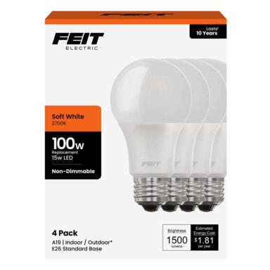 Ace Led A19 100w S/w 15w 4pk