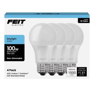 FT LED A19 DL 100W 4PK