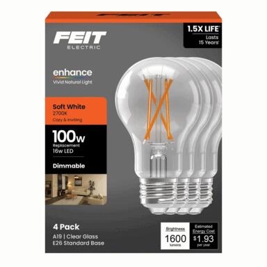 Ft Led A19 Sw 100w 4pk