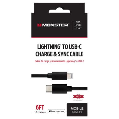 6' Lightning to USB-C Sync Cable