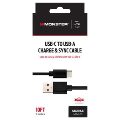 10' USB-C to USB-A Sync Cable