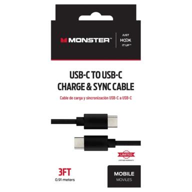 3' USB-C to USB-C Sync Cable