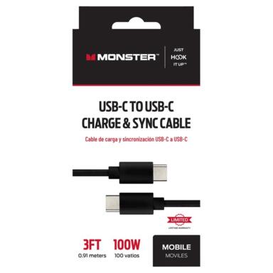 3' USB C to USB C Sync Cable