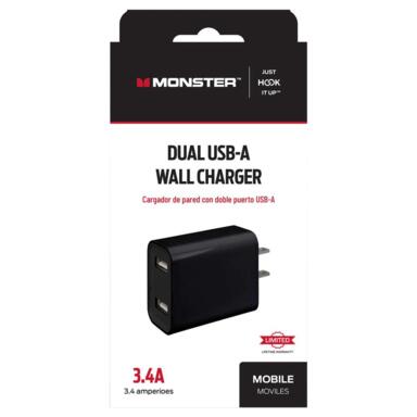 2 Port USB A Wall Charger