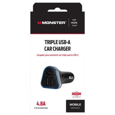 3 Port USB Car Charger