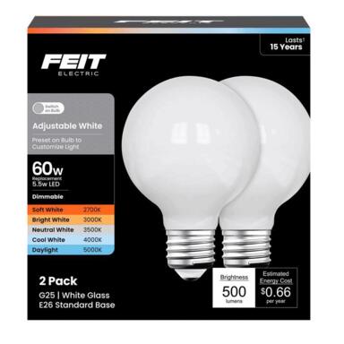 LED BULB G25 E26 5.5W