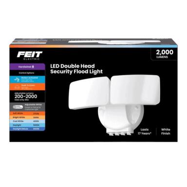 SECURTY FLOODLIGHT WHT 2kLM
