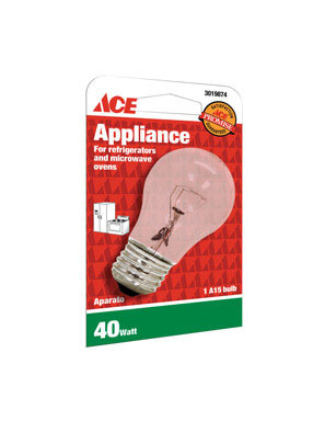 BULB-APPLNC 40A15/CD ACE