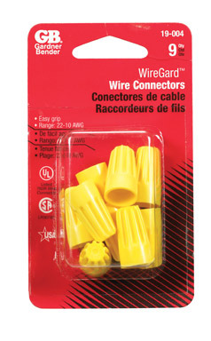 9PK Yellow Wire Connector