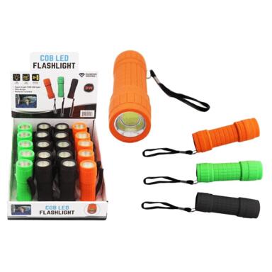 Cob Flashlight 200lm Asstd