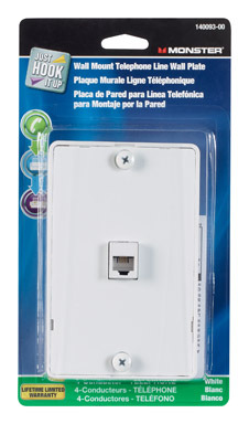 Wall Mount Phone Plate White
