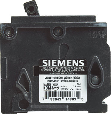 Siemens 40 amps Double Pole 2 Circuit Breaker