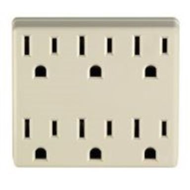 ADAPTR OUTLET 6 IVY 15A