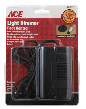 FOOT CONTROL DIMMER 500W BLACK