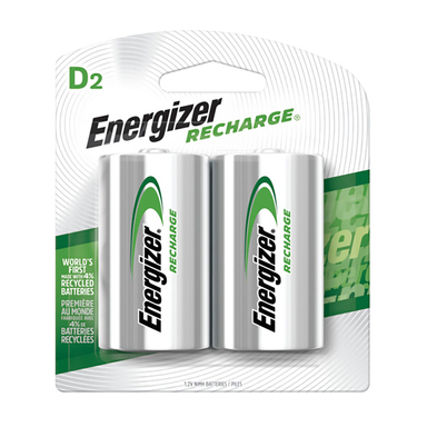 Energizer Rechargeable D 2PK