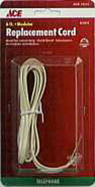 ACE PHONE CORD 6' IVORY