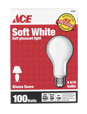 BULB SFTWH 100A/W PK4ACE