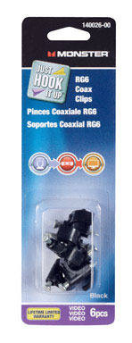 6PK RG6 Coaxial Cable Clips