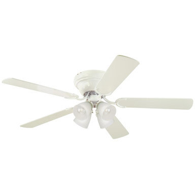 Ceiling Fan 52" Wht 5bld