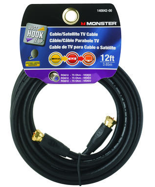 CABLE COAX W/FIT12'BLRG6