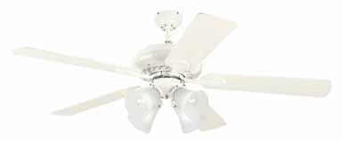 52"5bld Wht Ceilng Fan