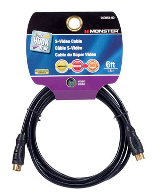 CABLE S-VIDEO 6' BLACK