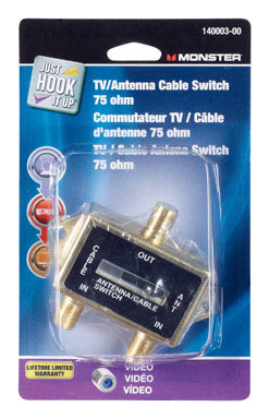 2-Way TV Antenna Cable Switch