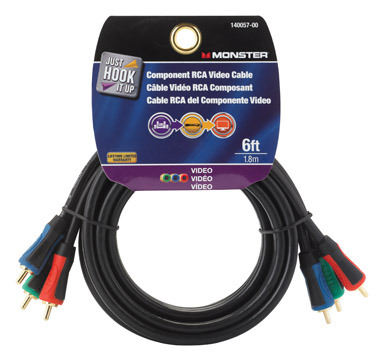 6'  RGB Video Cable Black