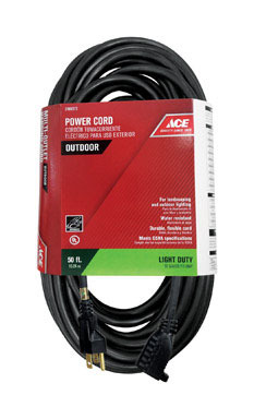 Cord Ext 50ft 16/3 Blk