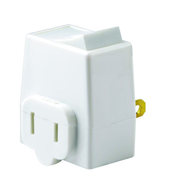 White Plug In Cord Switch