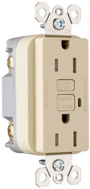 RECPT DPLX GFCI 15A IV