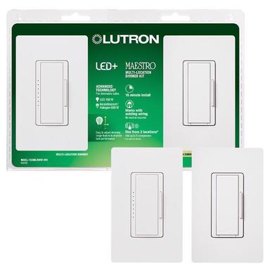 MAESTRO WHITE 3 WAY DIMMER 2PK