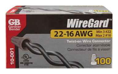 Wire Conn Cppr Gry 100pk