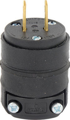 18-12 AWG Rubber Straight Plug