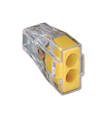 Yellow 2 Pos Wire Conn 100/pk