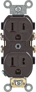 RECEPTACLE SIDE 15A BRN