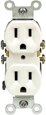 10pk Ground Receptacle 15a Wh