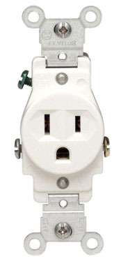 RECEPTACLE COMM 15A WHT