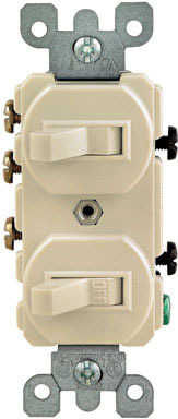 SW00226] INTERRUPTOR DOBLE 3 WAY 16A 127V MARFIL A. DEVICES