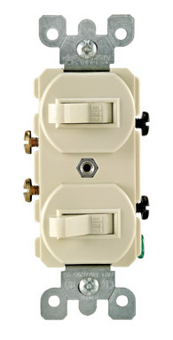 SWITCHES 2 SP 15A IVORY